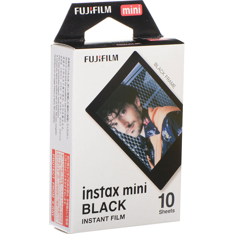 Fujifilm Instax Mini Film - Black Border - 10 Exposures - 600017373