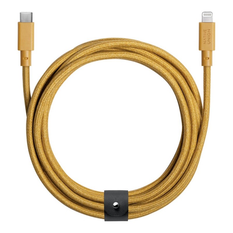 Native Union Belt Cable XL USB-C to Lightning Cable - Kraft - 3m