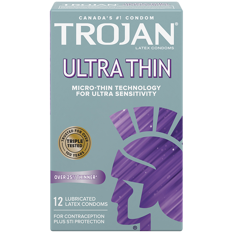 Trojan Ultra Thin Lubricated Condoms - 12's