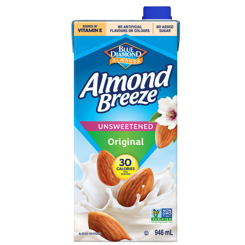 Blue Diamond Almond Breeze - Original - Unsweetened - 946ml