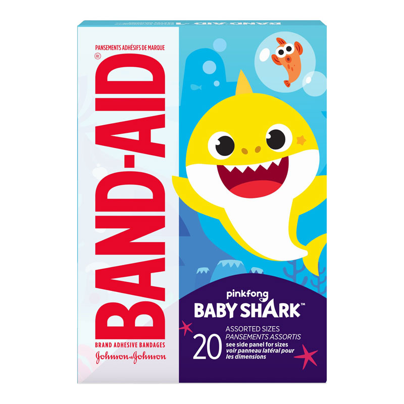 BAND-AID Baby Shark Bandages - 20's