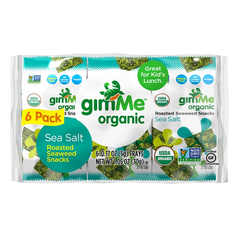Gimme Organic Seaweed Sea Salt - 6X5g