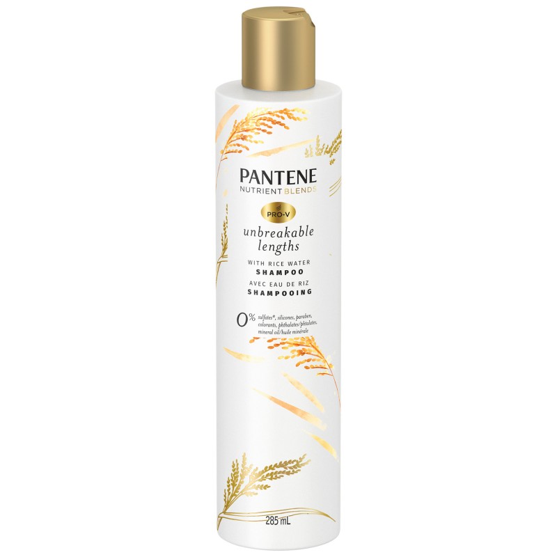 Pantene Unbreakable Lengths Shampoo - Rice Water - 285ml