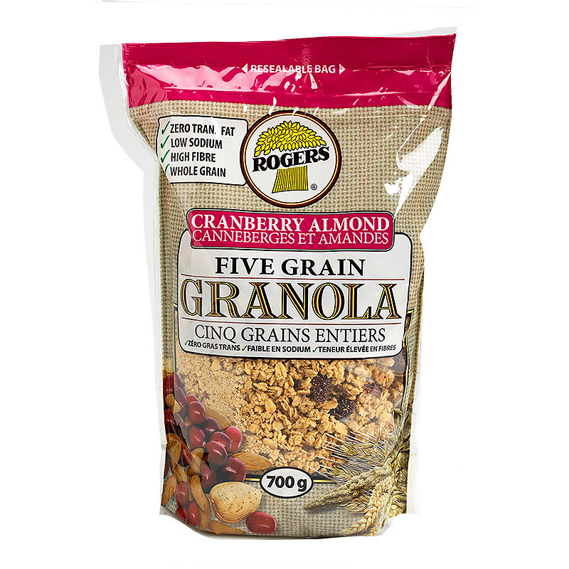 Rogers Five Grain Granola - Cranberry Almond - 700g 