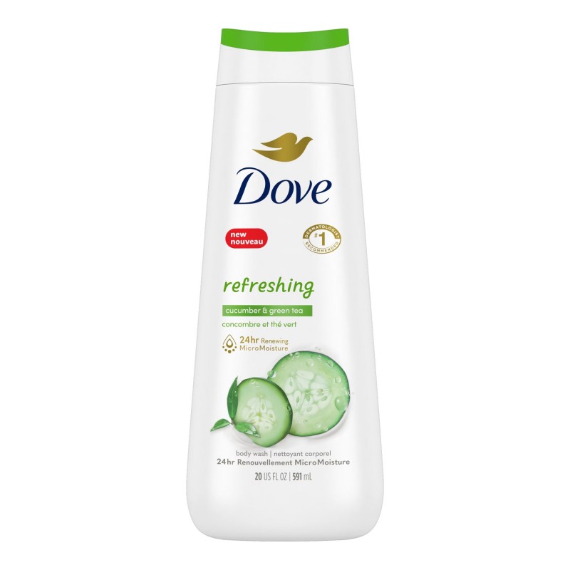 Dove Refreshing Body Wash - Cucumber & Green Tea - 591ml