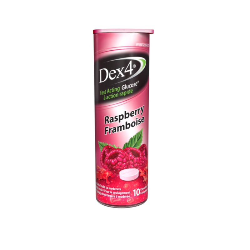 Dex 4 Glucose Tablets - Raspberry - 10s