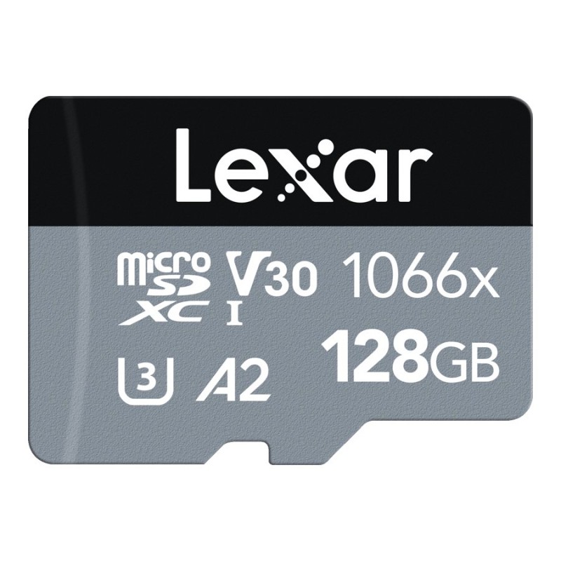Lexar Professional Silver Series 1066x micoSDXC UHS-I Memory Card - 128GB - LMS1066128G-BNANU
