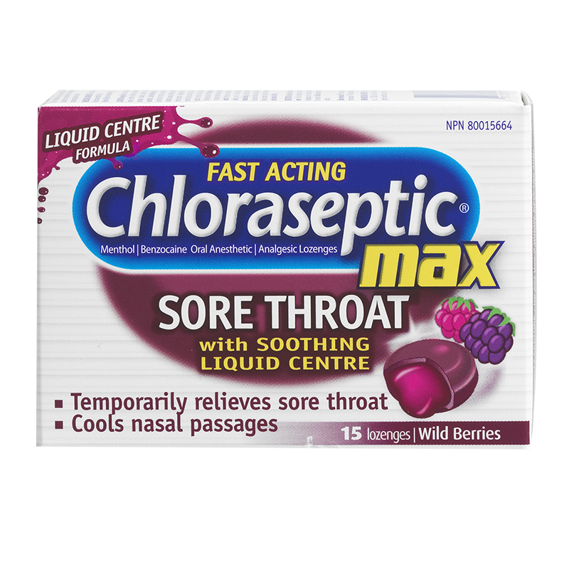 Chloraseptic Sore Throat Lozenges - Max Wild Berry - 15s