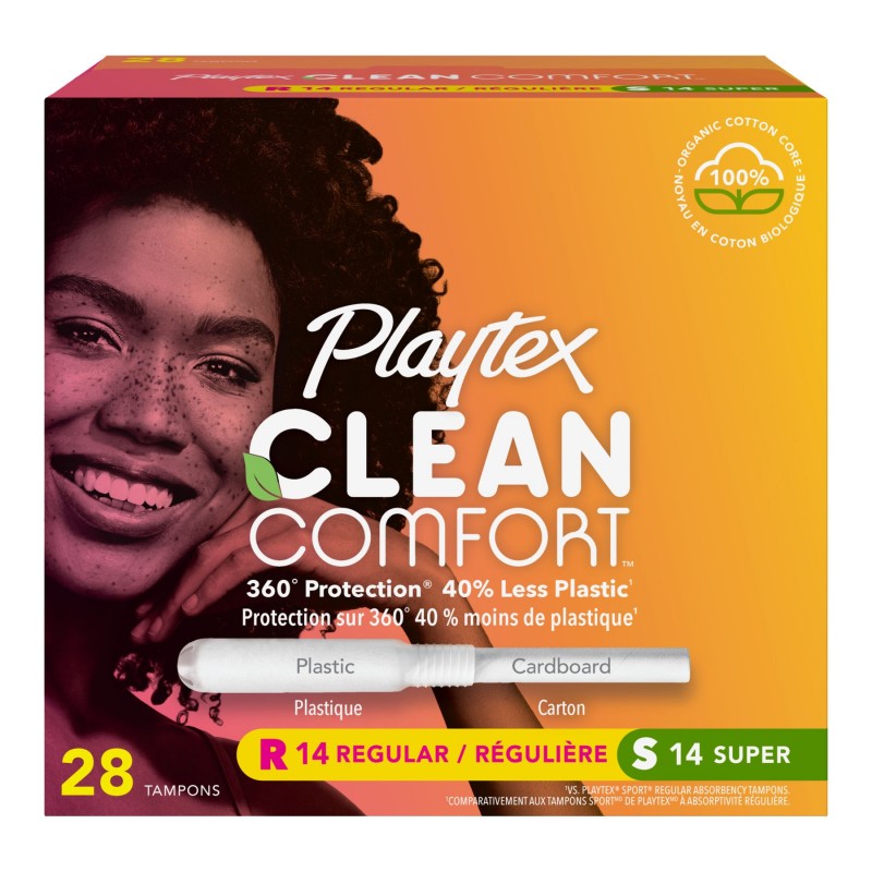 Playtex Clean Comfort Tampons - Super - 28's