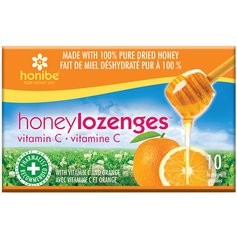 Honibe Honey Lozenges with Vitamin C - Orange - 10's