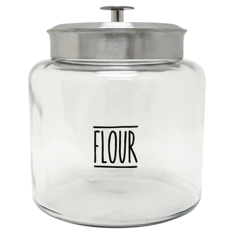 Anchor Hocking Flour Montana Glass Jar with Stainless Steel Lid - Clear - 1.5 Gallon