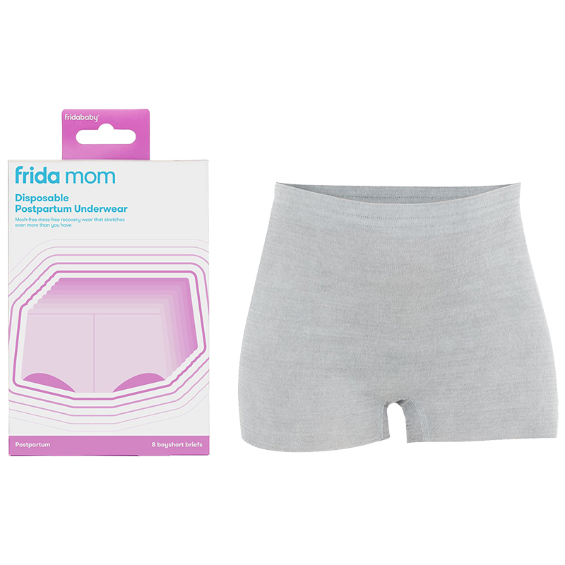 Frida Mom Postpartum Underwear - Regular - Grey - 8pk