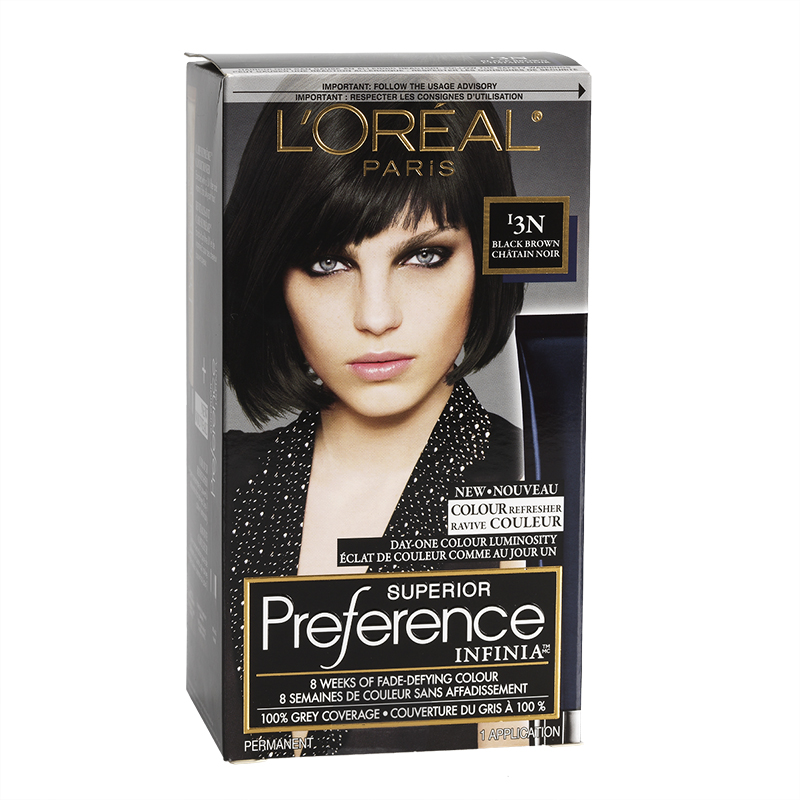 L'Oreal Superior Preference Infinia Fade-Defying Hair Colour - I3N Black Brown