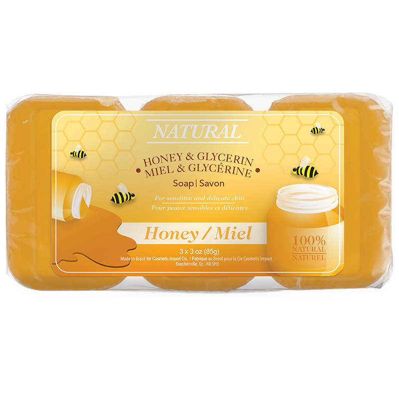 Honey Glycerin Soap - 3 x 85g 