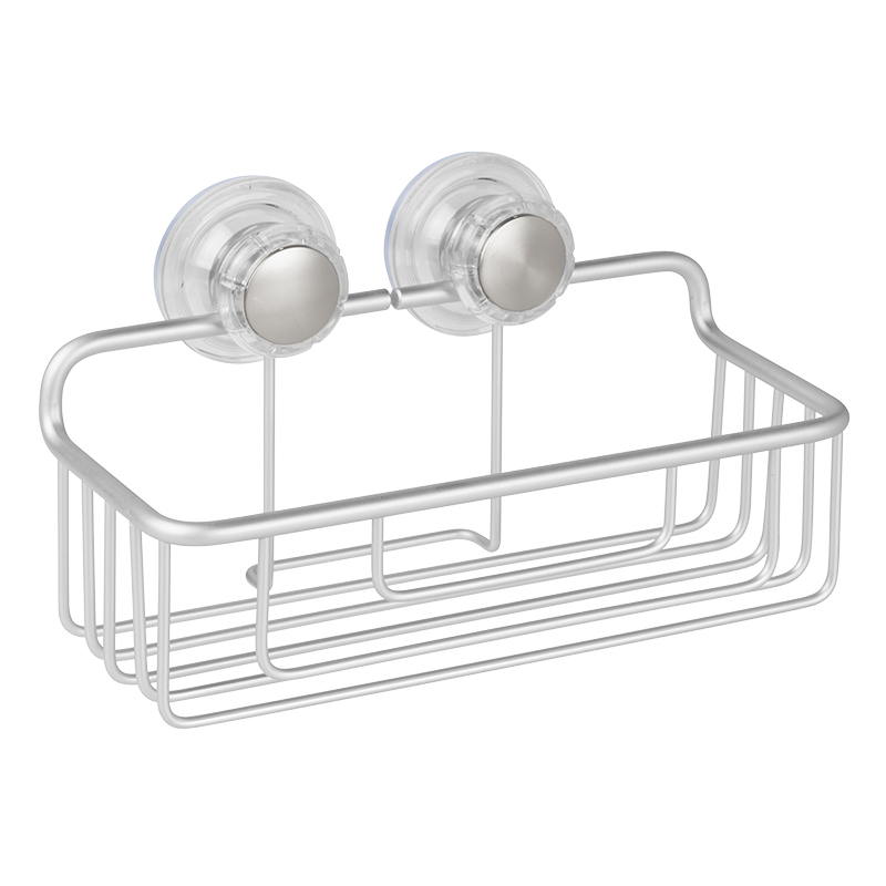InterDesign Metro Suction Basket - Aluminum