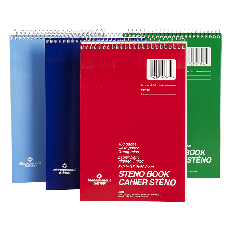 Mead Ruled Steno Notebook - 6 x 9 inch - 160 pages