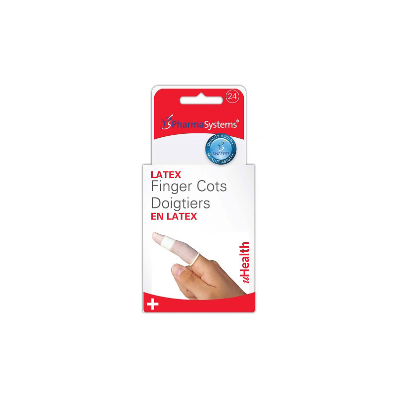 PharmaSystems Latex Finger Cots - PS214