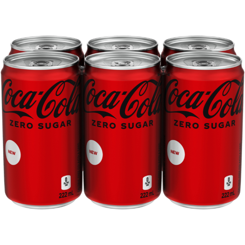 Coke Zero - 6 x 222ml