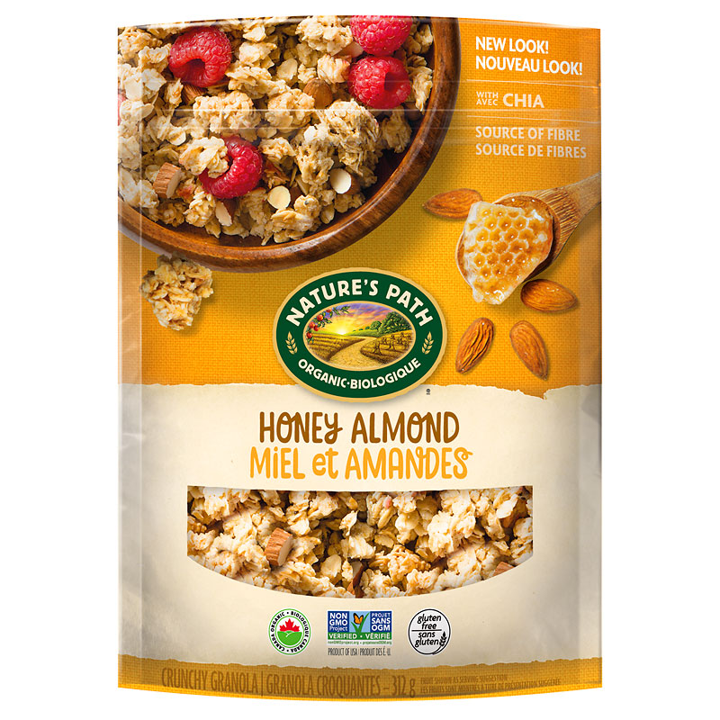 Nature's Path Organic Pure Oats Granola Cereal - Honey Almond - 312g