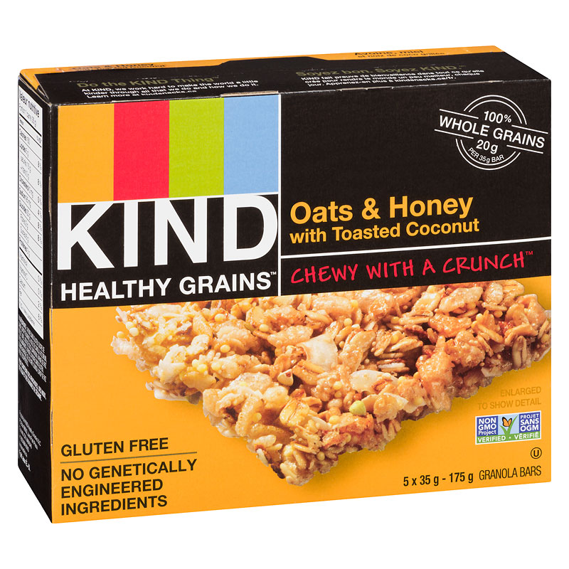 Kind Healthy Grains Bar - Oats and Honey - 5 x 35g