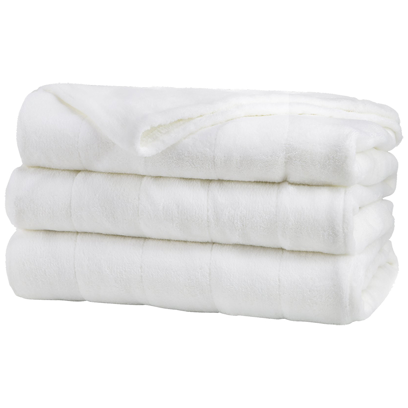 Sunbeam Heated Queen Blanket White, Heated Blanket For Queen Bed