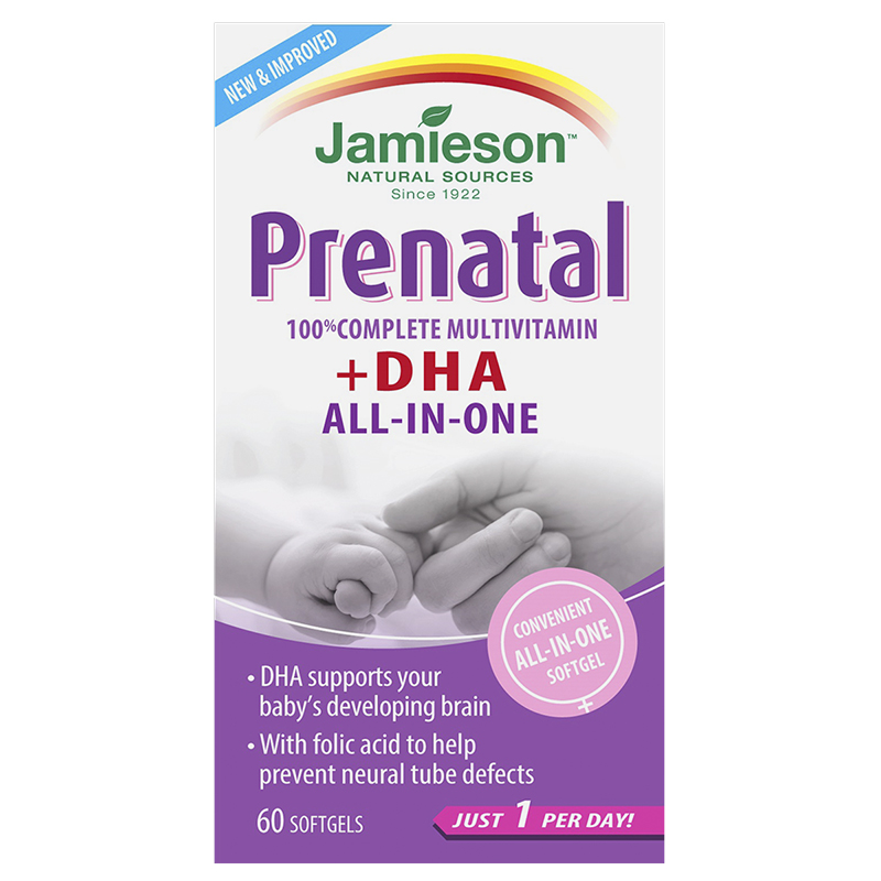 Jamieson Prenatal Complete Multivitamin with DHA - 60s
