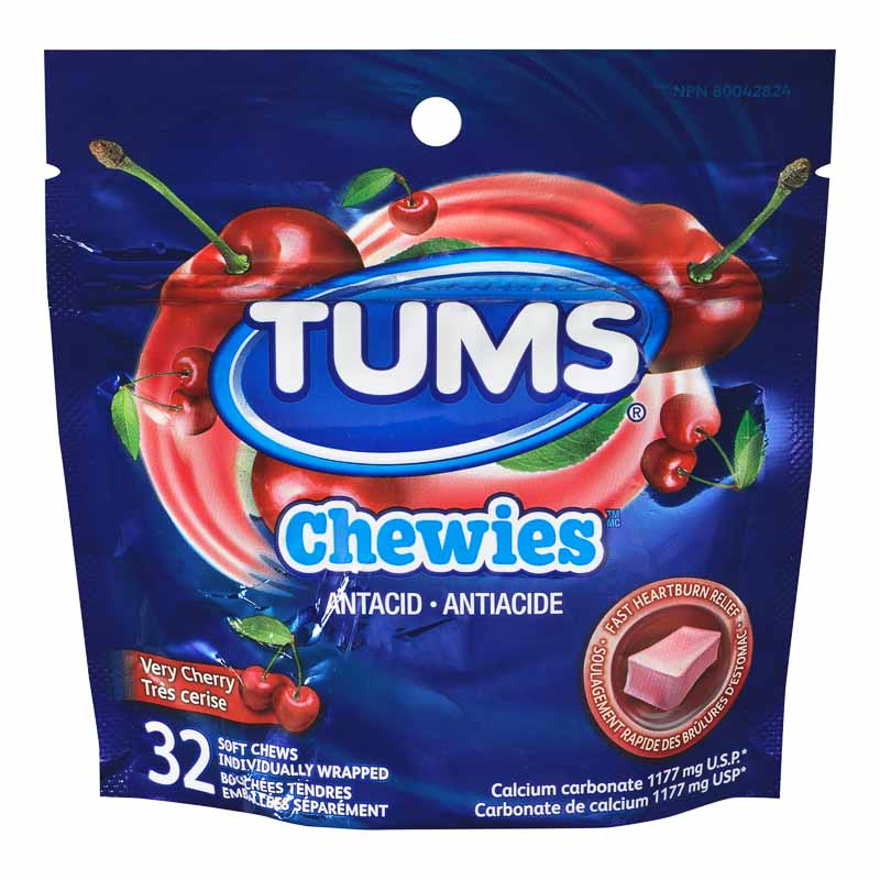 Tums Chewies - Very Cherry - 32s
