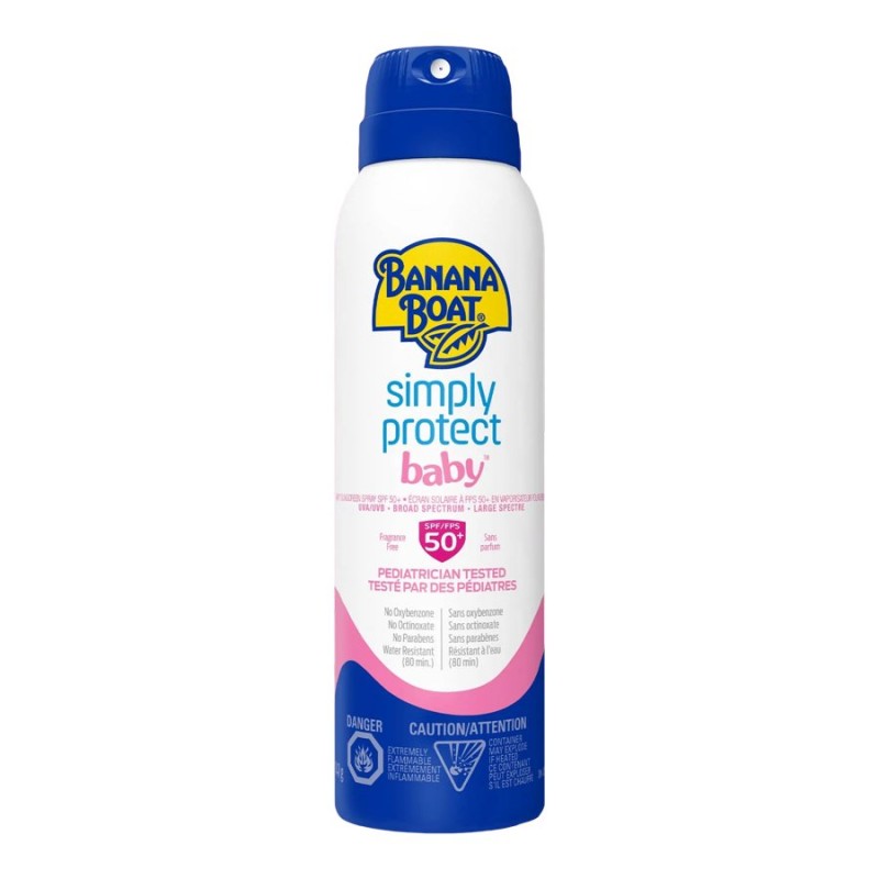 Banana Boat Simply Protect Baby Sunscreen Spray - SPF 50+ - 141g