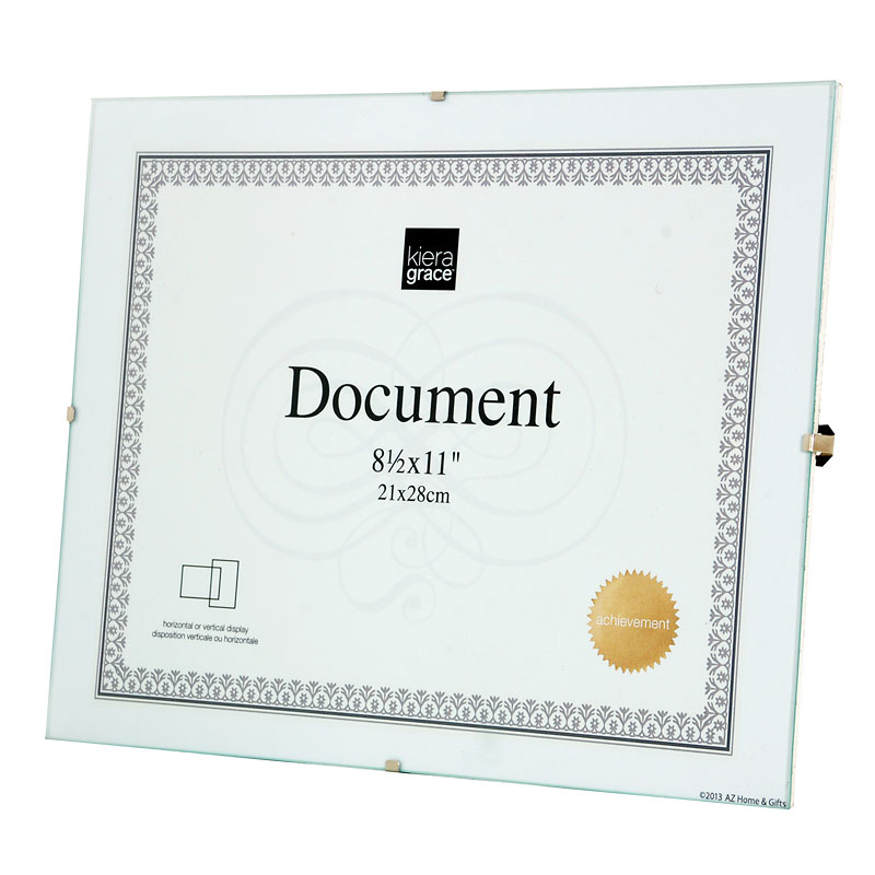 Kiera Grace Clip Document Frame - Clear - 8.5x11 Inch - PH30409-4