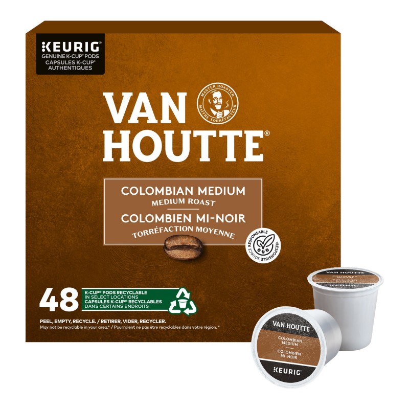 Van Houtte Colombian Medium Roast K-Cup Coffee Pods - 48's
