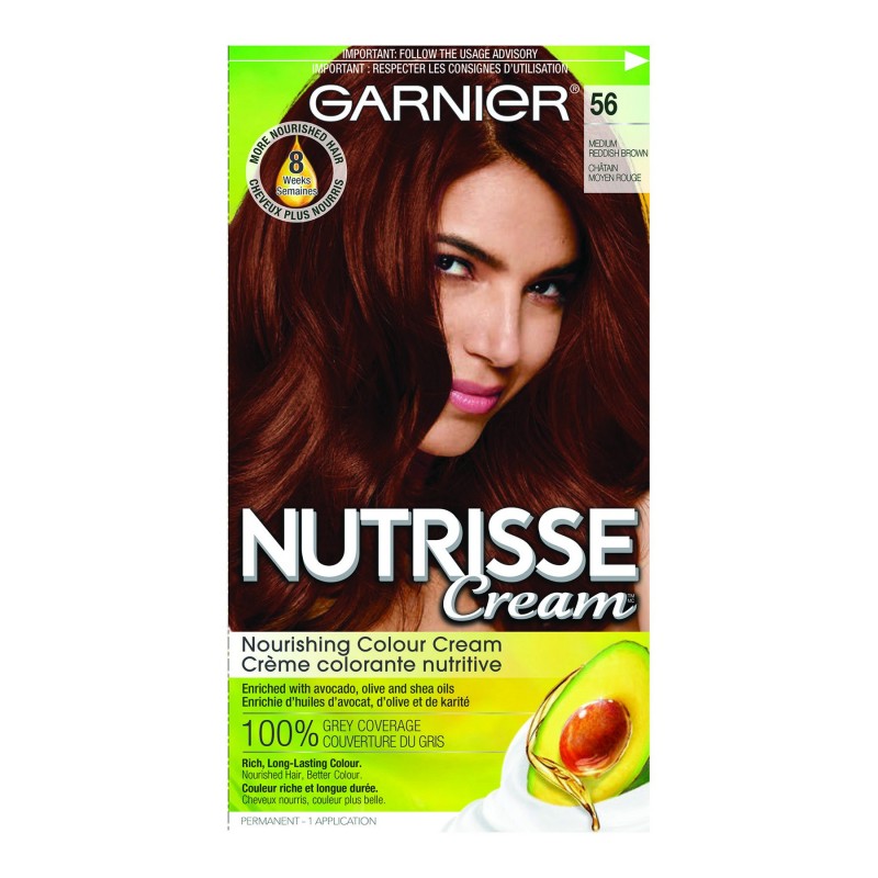 Garnier Nutrisse Cream Permanent Hair Colour - 56 Medium Reddish Brown