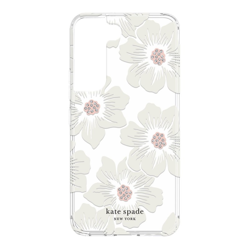 Kate spade New York Hardshell Case for Samsung S22+ - Hollyhock Floral/Clear