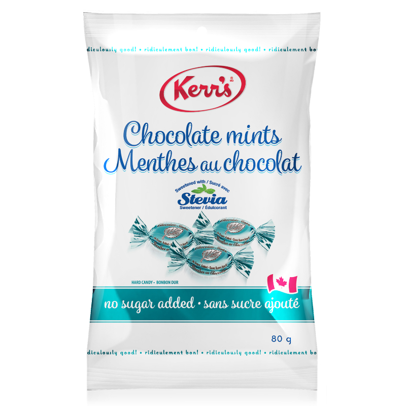 Kerr's Light Chocolate Mints - No Sugar Added - 80g