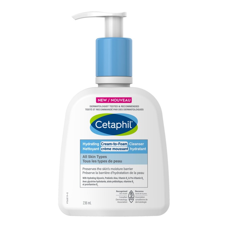 Cetaphil Hydrating Cream-to-Foam Cleanser