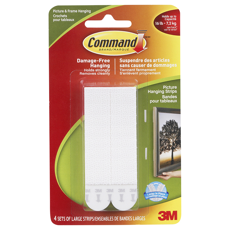 Command Large Picture Hanging Strips - 4 sets