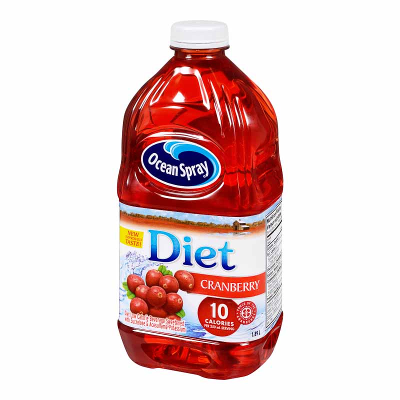 Ocean Spray Diet Cranberry Low Calorie Beverage 1.89L