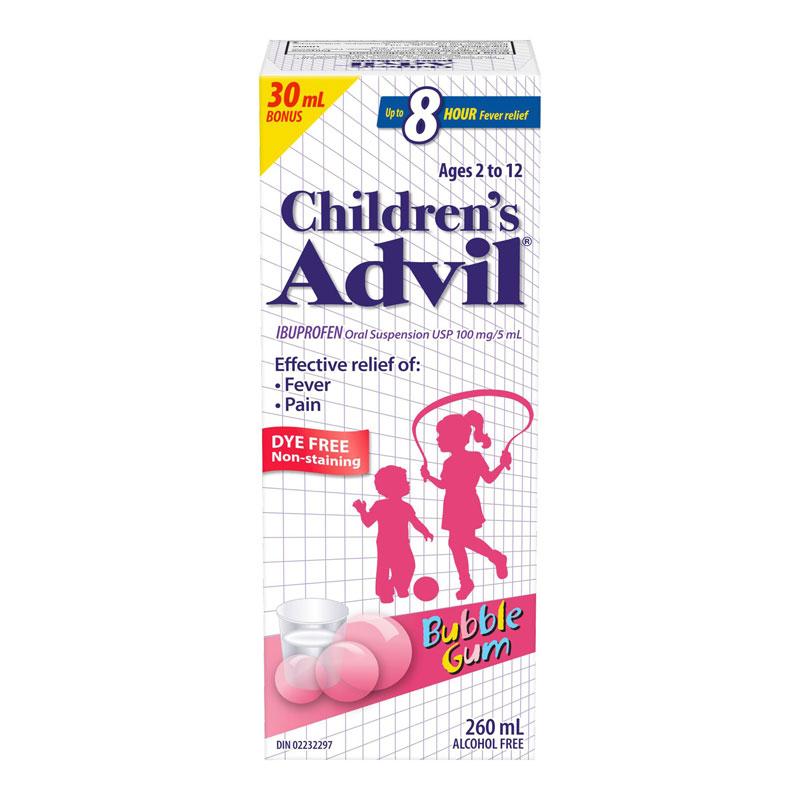Advil Children's Suspension - Bubble Gum - 230ml