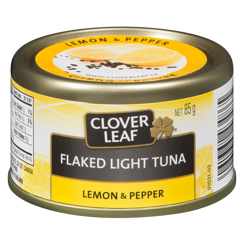 Clover Leaf Flaked Light Tuna - Lemon & Pepper - 85g