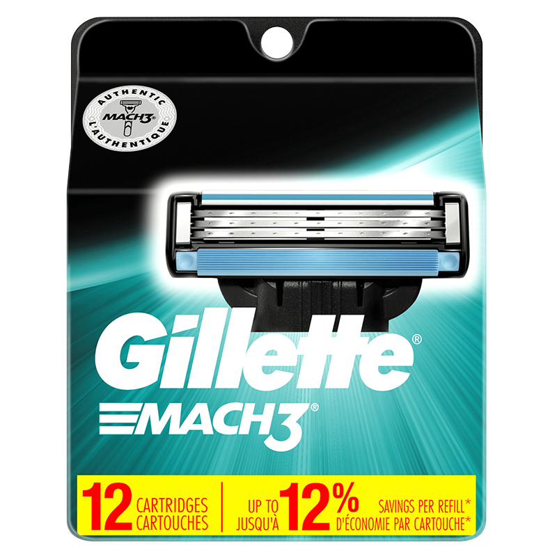 Gillette Mach3 Cartridges - 12s