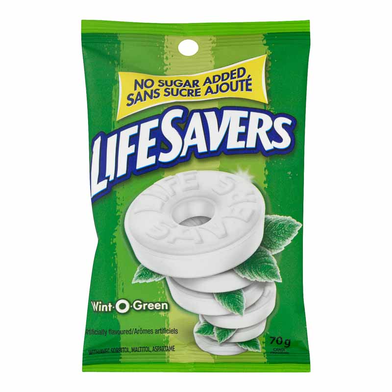LifeSavers No Sugar Added Wint-O-Green - 70g