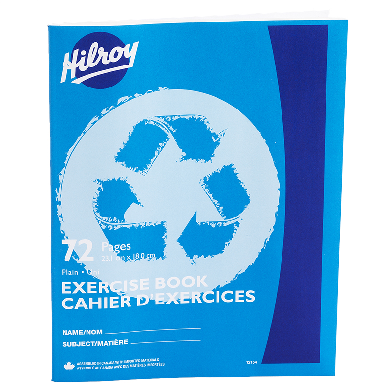 Hilroy Exercise Book Plain - 72 page - Assorted