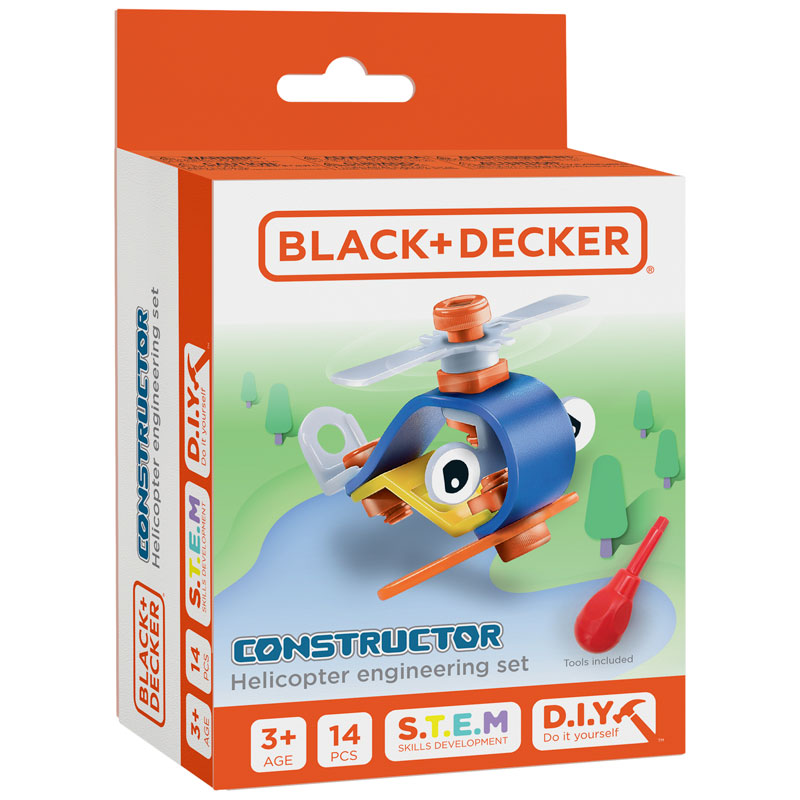 Black and Decker Constructor Helicopter Engineering Set - 14 Piece
