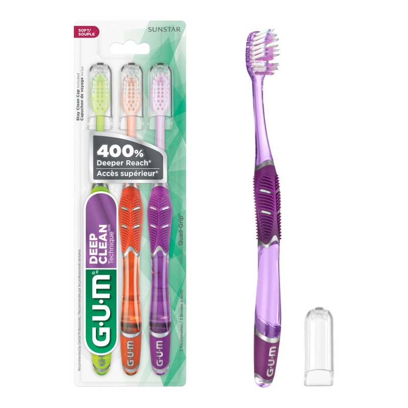 G.U.M Technique Deep Clean Toothbrush - 3s