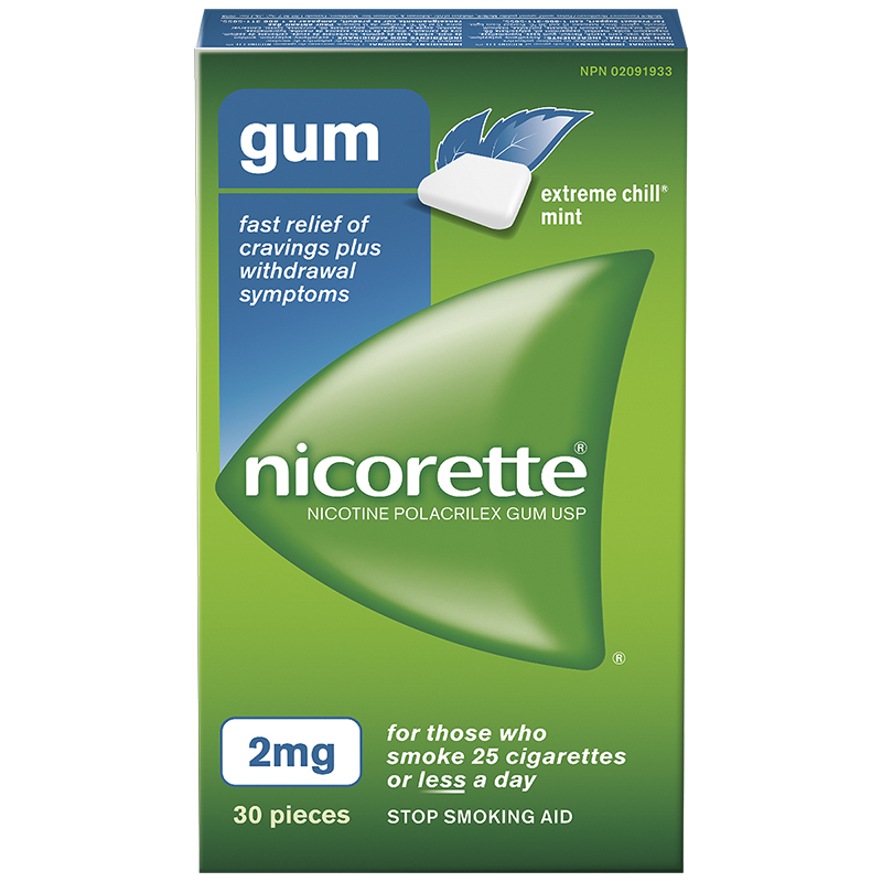 Nicorette Gum - Extreme Chill Mint - 2mg - 30s