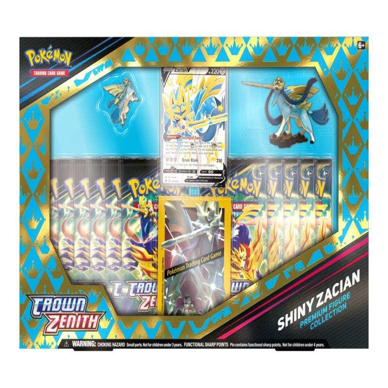 Pokemon Crown Zenith Shiny Zacian & Shiny Zamazenta Premium Figure