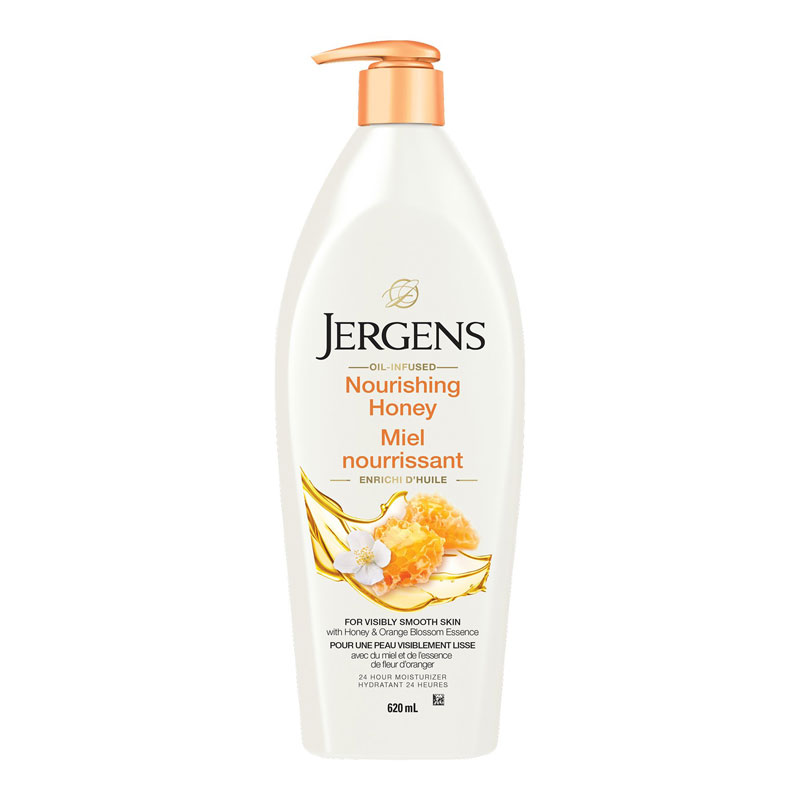 Jergens Oil Infused Nourishing Honey Lotion - Honey & Orange Blossom Essence - 620ml