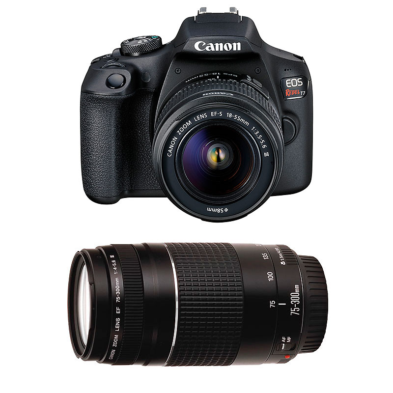 CANON T7 DC 18-55 IS/EF75-300