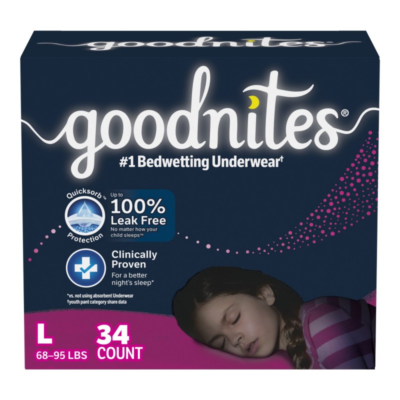 Goodnites NightTime Underwear - Girls