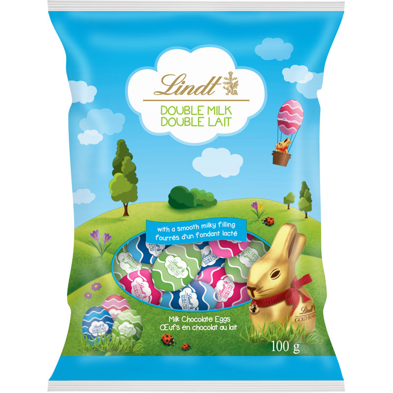 Lindt Lindor Mini Eggs - Double Milk - 100g