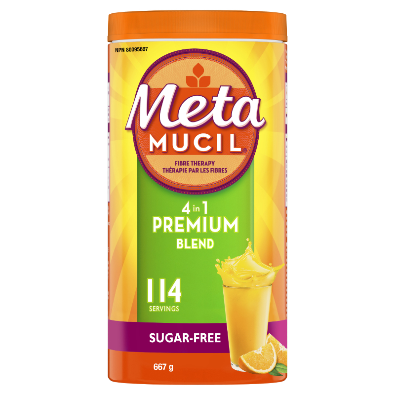 Metamucil Premium Blend Fibre Therapy Sugar Free - Orange - 656g